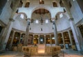 Basilica of St. Stephen in the Round on the Celian Hill in Rome, Italy. Royalty Free Stock Photo
