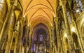 Basilica Stained Glass Altar Notre Dame Church Nice France Royalty Free Stock Photo