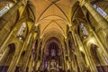 Basilica Stained Glass Altar Notre Dame Church Nice France Royalty Free Stock Photo