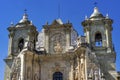 Basilica Towers Our Lady Solitude Facade Church Oaxaca Mexico