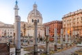Basilica Ulpia of Trajano Forum, in Rome Royalty Free Stock Photo