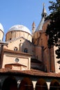 Basilica view from cloister piÃÂ¹grande of St. Anthony's Basilica in Padua in the Veneto (Italy)