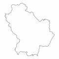 Basilicata outline map Royalty Free Stock Photo
