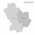 Basilicata region map Royalty Free Stock Photo