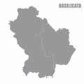 Basilicata region map Royalty Free Stock Photo