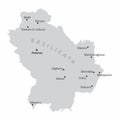 Basilicata region map Royalty Free Stock Photo