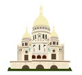 the Basilique de Sacre Coeur. European landmark