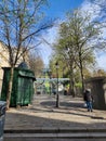 The Basilique du SacrÃ© Coeur sits atop La butte Montmartre is accessed by a side staircase and cable car