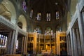 Basilique du Sacre-Coeur (Sacred Heart Basilica) in Brussels, Belgium. Inside view Royalty Free Stock Photo