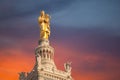 Basilique Notre-Dame de la Garde, golden statue, Marseille, Provence, France Royalty Free Stock Photo