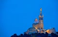 Basilique Notre-Dame de la Garde, golden statue, Marseille, Provence, France Royalty Free Stock Photo