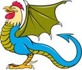 Basilisk Bat Wing Standing Cartoon