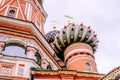 Basilius Cathedral with purple lilac Royalty Free Stock Photo