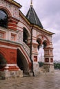 Basilius Cathedral with purple lilac Royalty Free Stock Photo