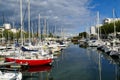 The basin afloat, marina of the city of Lorient