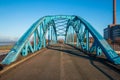 Basin bridge over the railway port in Duisburg-Ruhrort