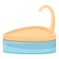 Basin drinker icon cartoon vector. Container feed