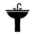 Basin glyph vector icon which can easily modify or edit