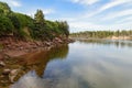 Basin Head PEI river near the ocean Royalty Free Stock Photo