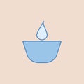 Basin icon. Element of bathroom for mobile concept and web apps illustration. Field outline icon for website design and developmen