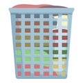 Basin plastic basket icon cartoon vector. Child wash