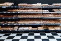 Basingstoke, UK - August 7 2017: Rows of bread and other baked p