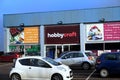 Basingstoke, UK - 25 Jan 2017: Exterior shop front and car park