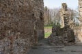 Basingwerk Abbey historic ruins in Greenfield, near Holywell North Wales. Royalty Free Stock Photo