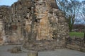 Basingwerk Abbey historic ruins in Greenfield, near Holywell North Wales. Royalty Free Stock Photo