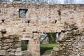 Basingwerk Abbey historic ruins in Greenfield, near Holywell North Wales.