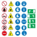 Job safety equipment icons set.design vector illustration design Royalty Free Stock Photo