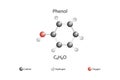 Molecular formula anda chemical structure of phenol