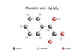 Molecular formula of mandelic acid.