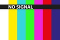 no signal sign on white Royalty Free Stock Photo