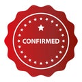 confirmed stamp on white Royalty Free Stock Photo