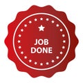 job done stamp on white Royalty Free Stock Photo