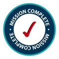 mission completed stamp on white Royalty Free Stock Photo