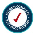 mission completed stamp on white Royalty Free Stock Photo