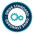 drive standard stamp on white