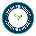 fresh product stamp on white Royalty Free Stock Photo