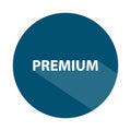 premium badge on white