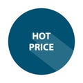 hot price badge on white