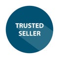trusted seller badge on white Royalty Free Stock Photo