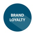 brand loyalty badge on white