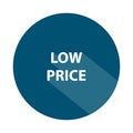 low price badge on white