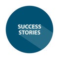 success stories badge on white