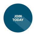 join today badge on white