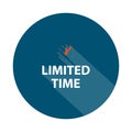 limited time badge on white Royalty Free Stock Photo