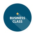 business class badge on white Royalty Free Stock Photo