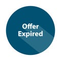 offer expired badge on white